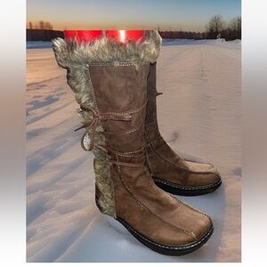 Women’s KALSO EARTH Alaska brown leather winter boots sz 6